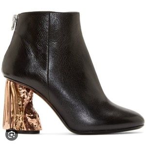Acne Studios Ora booties metal rose gold heels sz 7 used very good condition